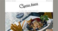 Desktop Screenshot of capricebistro.com